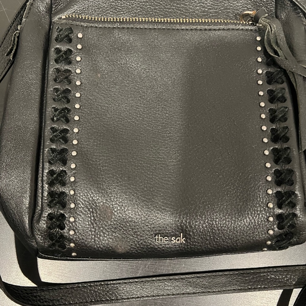 The Sak Black Loyola Mini Crossbody Bag